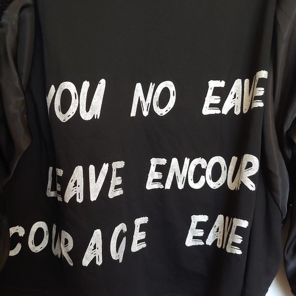Nanhan hoodie with sequin balloon sleeves and quote - Picture 11 of 14